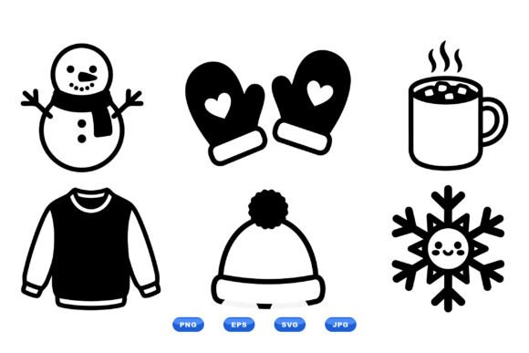 Cozy Winter Clipart Icons