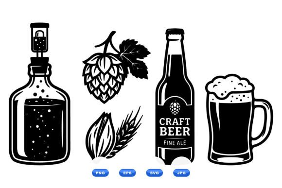 Craft Beer Brewing Clipart