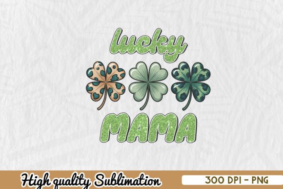 Lucky Mama Floral Clover PNG