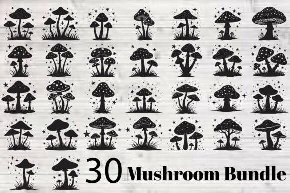 Mushroom Bundle: A Whimsical, Workable Embroidery Asset
