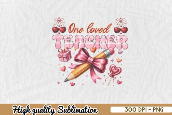 One Loved Teacher Valentine Teacher PNG