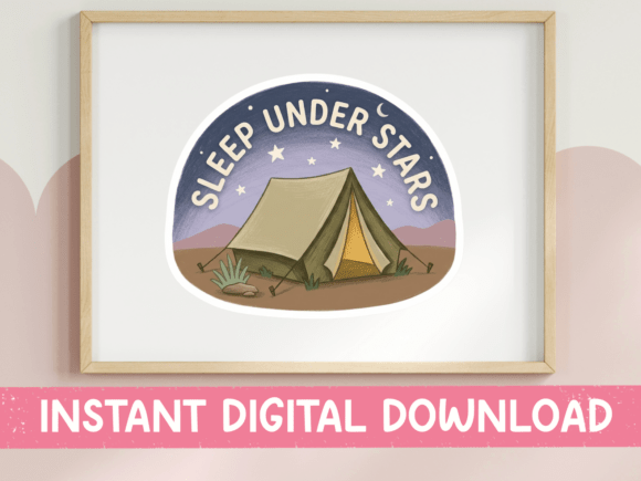 Sleep Under Stars Tent Camp Badge